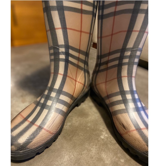 Authentic Burberry Nova Check Rain Boots Sz.38 - Picture 3 of 7